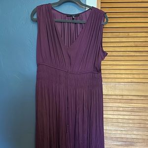 WHBM Royal Purple Midi Dress